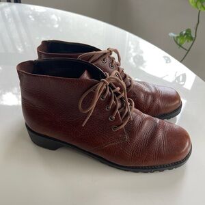 90s Softspots Brown Leather Boot - 7